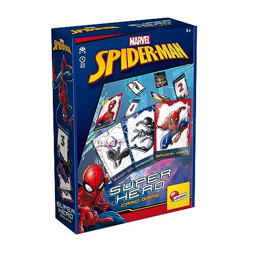 Lisciani - Spider-Man Kartenspiel - Brettspiel - 40 Action-Karten - Illustrierte Charaktere - Zum Spielen mit Familie oder Freunden - 2 Spieler oder mehr - Für Kinder ab 6 Jahren von Liscianigiochi