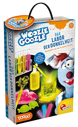 Lisciani – WOOZLE GOOZLE: Das Labor der Dunkelheit der Wissenschaft – Geheimnisse der Phosphoreszenz/Lumineszenz – Experimentierset – pädagogisches wissenschaftliches Spiel – ab 8 Jahren von Lisciani