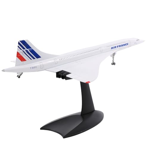 Liseng 1/200 Concorde Überschall Passagierflugzeug Air France Model für Zuhause Büro Bücherregal Sammlerstück Dekoration von Liseng