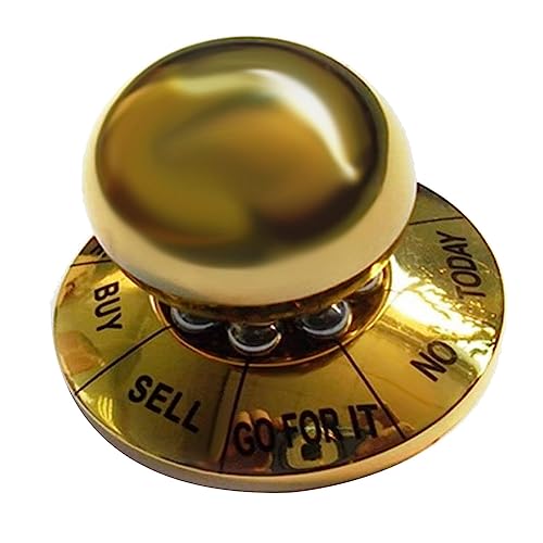 Lisher 1 Stück Prophecy Fate Decision Ball Home Office Anti-Stress Dekompression Toy Desktop Dekoration Geschenk Gold von Lisher