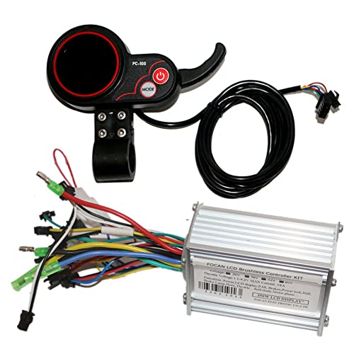 Lisher 36 V 48 V 52 V 60 V 350 W 18 A bürstenloser DC Motor Controller Ebike Controller FC100 LCD Display Speedometer von Lisher