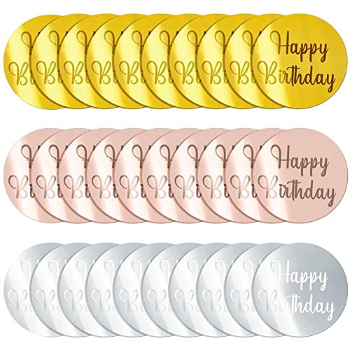 Lisher Cupcake-Topper, Acryl, Spiegelplatte, für Kuchen, Cupcakes, Dekoration, Partyartikel, 30 Stück von Lisher