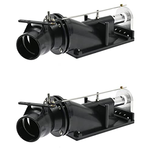 Lisher Thruster Power Sprühflasche, 2 x 40 mm, Wasserstrahlpumpe, mit 3 Klingen, Propeller Fit 775, Motor für RC Jet Boot, Schwarz von Lisher