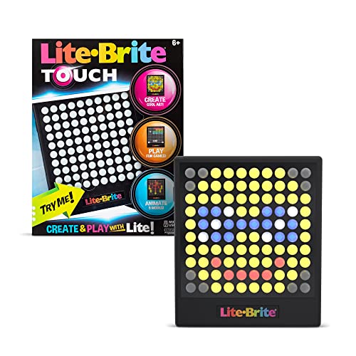 Basic Fun Lite Brite Touch, Leucht-Zeichentafel, Leucht-Kunst, Kunst und Handwerk kreatives Lernspielzeug für Mädchen, Jungen und Kinder ab 4 Jahren Basic Fun Lite Brite Touch, Leucht-Zeichentafel, Leucht-Kunst, Kunst und Handwerk kreatives Lernspielzeug für Mädchen, Jungen und Kinder ab 4 Jahren von Lite Brite