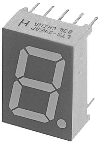 Lite-On 7-Segment-Anzeige Grün 13.2mm 2.1V Ziffernanzahl: 1 von Lite-on