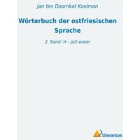 Wörterbuch der ostfriesischen Sprache von Literaricon