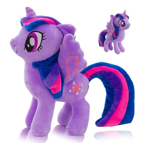 PlüSchtier-Pony-Regenbogen, 20 cm GroßEs SüßEs Kleines Pony, Pony Spielzeug, PlüSchtier Little Pferd, Lila PlüSchtiere,Interessantes Stoffpferd-Geschenk für Kinder von Lithyc