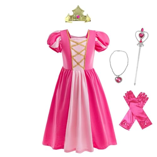 Lito Angels Dornröschen Prinzessin Aurora Kleid Kostüm Verkleidung mit Zubehör für Kinder Mädchen Größe 2-3 Jahre 98 (Tag-Nummer 90) von Lito Angels