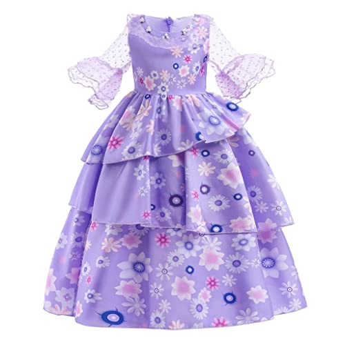 Lito Angels Encanto Isabella Lila Blumen Kleid Kostüm Verkleidung für Kinder Mädchen Größe 6-7 Jahre 122 (Tag-Nummer 130) Lito Angels Encanto Isabella Lila Blumen Kleid Kostüm Verkleidung für Kinder Mädchen Größe 6-7 Jahre 122 (Tag-Nummer 130) von Lito Angels