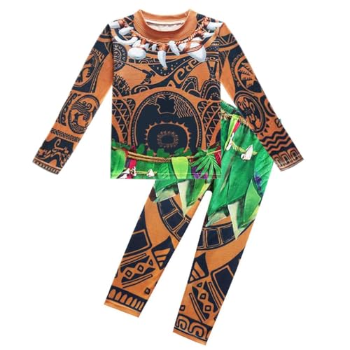 Lito Angels Kostüm Kleid Pyjama für Baby Jungen, Sweartshirt Hose Bekleidungssets Verkleidung Schlafanzug, Größe 18-24 Monate 92, Braun 293 von Lito Angels