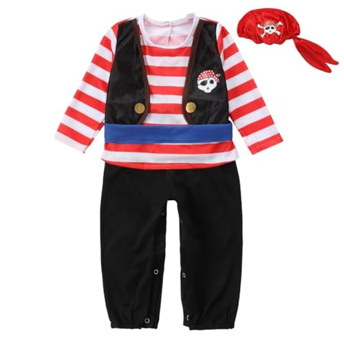 Lito Angels Kapitän Pirat Kostüm Kleid Verkleidung mit Bandana für Kinder Jungen Größe 12-18 Monate 86 Lito Angels Kapitän Pirat Kostüm Kleid Verkleidung mit Bandana für Kinder Jungen Größe 12-18 Monate 86 von Lito Angels