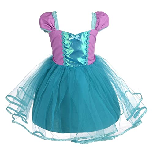 Lito Angels Prinzessin Arielle Meerjungfrau Kleid für Kleinkind Mädchen, Party Kostüm Verkleidung Geburtstagskleid, Größe 18-24 Monate 92 von Lito Angels