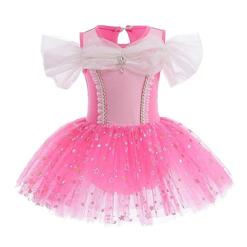 Lito Angels Prinzessin Aurora Ballettkleid Ballerina Kostüm für Kleinkind Mädchen, Ballett Kleid Tutu Tanzkleid, Größe 18-24 Monate 92 (Tag-Nummer 90) von Lito Angels