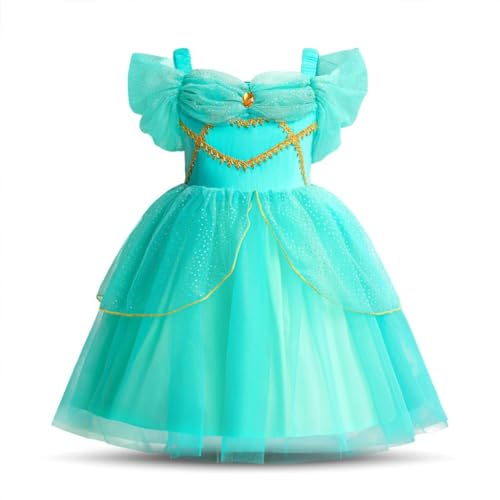 Lito Angels Prinzessin Jasmin Kleid Kostüm Karneval Verkleidung für Kleinkind Mädchen Größe 18-24 Monate 92 von Lito Angels