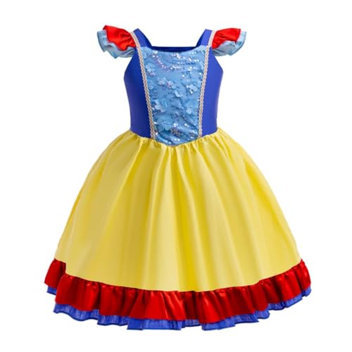 Lito Angels Prinzessin Schneewittchen Kostüm Kleid Verkleidung für Baby Mädchen Größe 18-24 Monat 92 von Lito Angels