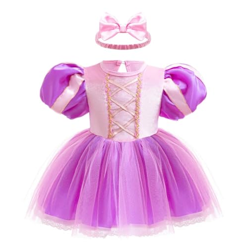 Lito Angels Prinzessin Rapunzel Bodysuit mit Stirnband für Baby Mädchen 9-12 Monate, Weicher Baumwollstoff Karneval Halloween Geburtstagsoutfit Alltagskostüm Lila 80 Lito Angels Prinzessin Rapunzel Bodysuit mit Stirnband für Baby Mädchen 9-12 Monate, Weicher Baumwollstoff Karneval Halloween Geburtstagsoutfit Alltagskostüm Lila 80 von Lito Angels