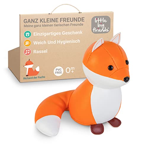 Little Big Friends Kleine Freunde | Rasselspielzeug | Spezielles Stofftier | Leicht zu reinigen | Richard der Fuchs Little Big Friends Kleine Freunde | Rasselspielzeug | Spezielles Stofftier | Leicht zu reinigen | Richard der Fuchs von Little Big Friends