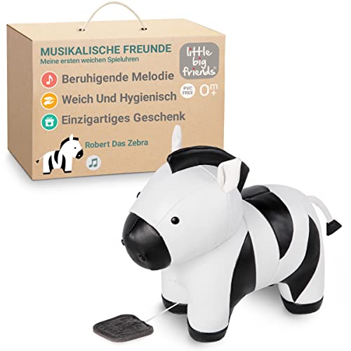 Little Big Friends Musical Friends | Musikalisches Schnurzug-Spielzeug für Babys | Besonderes Stofftier | Leicht zu reinigen | hypoallergen | Robert das Zebra Little Big Friends Musical Friends | Musikalisches Schnurzug-Spielzeug für Babys | Besonderes Stofftier | Leicht zu reinigen | hypoallergen | Robert das Zebra von Little Big Friends