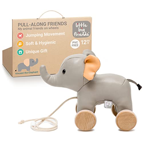 Little big Friends Nachziehtier Spielzeug Dschungel Elefant 12m+ | 303525 Little big Friends Nachziehtier Spielzeug Dschungel Elefant 12m+ | 303525 von Little Big Friends