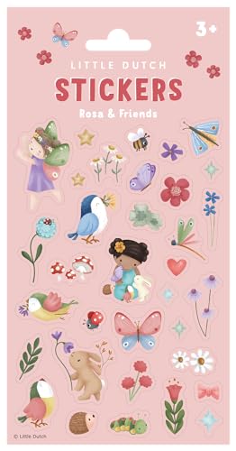 Little Dutch 100748 Aufkleber/Sticker - Rosa & Friends von Little Dutch