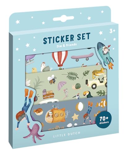 Little Dutch 125629 Aufkleber-/ Stickerset - Jim & Friends Little Dutch 125629 Aufkleber-/ Stickerset - Jim & Friends von Little Dutch