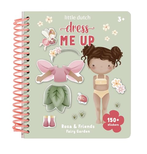 Little Dutch 126324 Stickerbuch Dress me up - Fairy Garden von Little Dutch