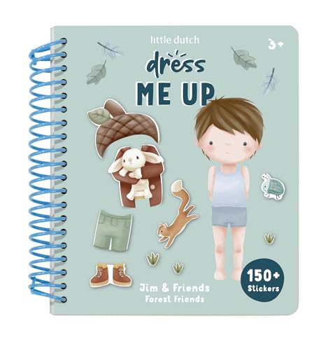 Little Dutch 126331 Stickerbuch Dress me up - Forest Friends von Little Dutch