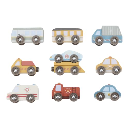 Little Dutch 2537 Holz Autos Fahrzeuge Set 10-teilig Little Dutch 2537 Holz Autos Fahrzeuge Set 10-teilig von Little Dutch