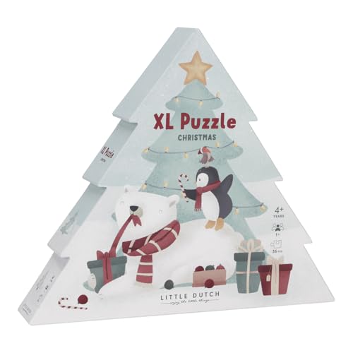 Little Dutch 4869 Puzzle Tannenbaum - Weihnachten XL von Little Dutch