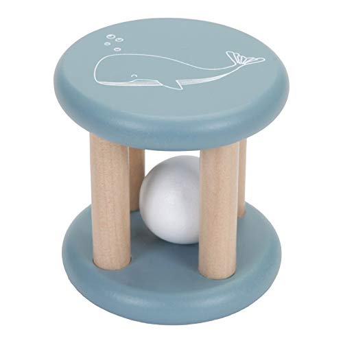 Little Dutch 7010 Holz Rassel Greifling - Ocean blau von Little Dutch