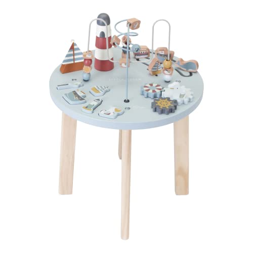 Little Dutch 7094 Holz Aktivitätstisch/Spieltisch - Sailors Bay blau von Little Dutch