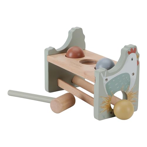 Little Dutch 7146 FSC Holz Hammerbank Huhn grün - Little Farm von Little Dutch