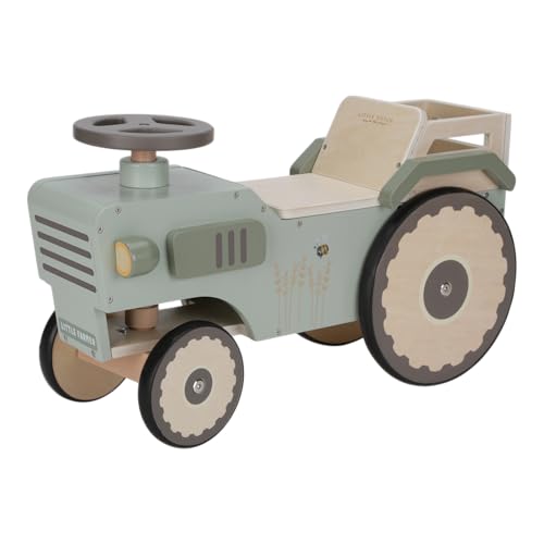 Little Dutch 7155 FSC Holz Lauftraktor - Little Farm grün von Little Dutch