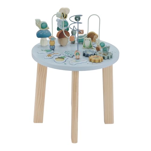 Little Dutch 7241 Holz Aktivitätstisch/Spieltisch - Forest Friends blau von Little Dutch