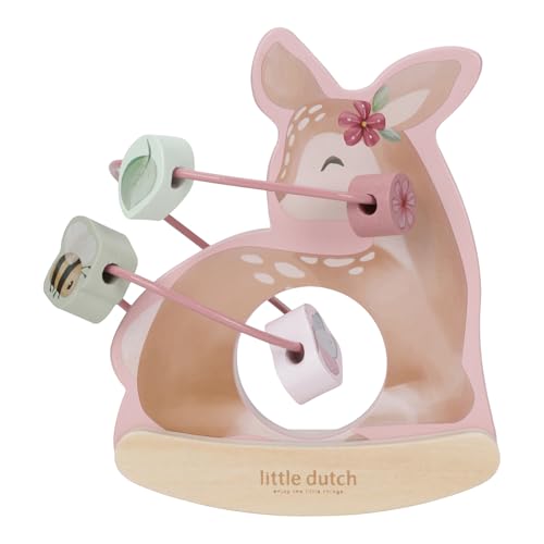 Little Dutch 7334 FSC Holz Motorikschleife Schaukeltier REH - Fairy Garden von Little Dutch