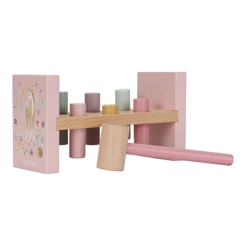 Little Dutch 7346 FSC Holz Hammerbank - Fairy Garden rosa von Little Dutch