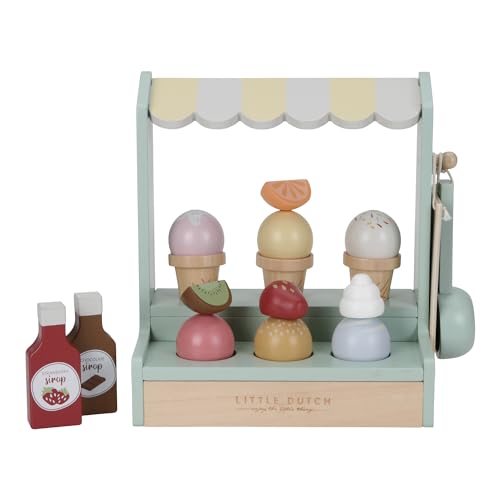 Little Dutch 8024 FSC Holz Eisstand 18-teiliges Set von Little Dutch