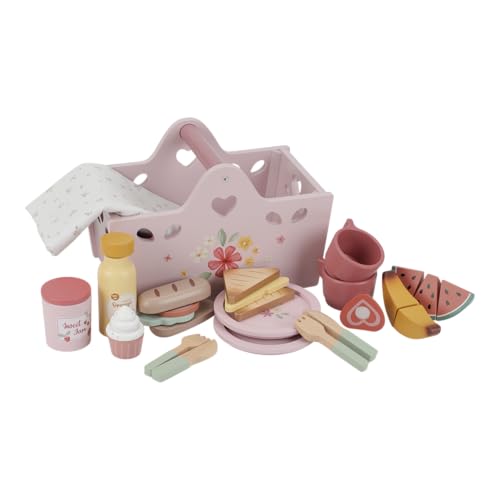 Little Dutch 8025 FSC Holz Picknick-Set - rosa von Little Dutch