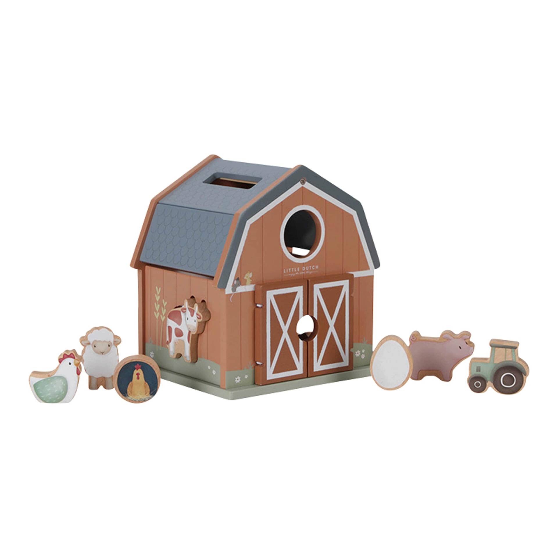 Little Dutch Formen-Steckspiel Little Farm von Little Dutch