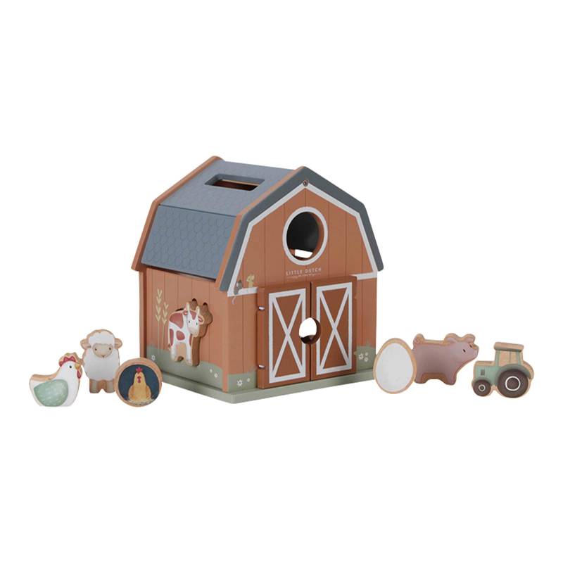 Little Dutch Formen-Steckspiel Little Farm von Little Dutch