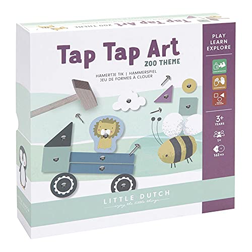 Little Dutch Hammerspiel Nagelspiel Tap Tap Art 162 Teile Kreativität 3+ Jahre 1 Korkboden, Holzhammer, verschiedene Figuren aus Holz und Karton, 4 Szenenbeispiele, 70 Nägel Little Dutch Hammerspiel Nagelspiel Tap Tap Art 162 Teile Kreativität 3+ Jahre 1 Korkboden, Holzhammer, verschiedene Figuren aus Holz und Karton, 4 Szenenbeispiele, 70 Nägel von Little Dutch