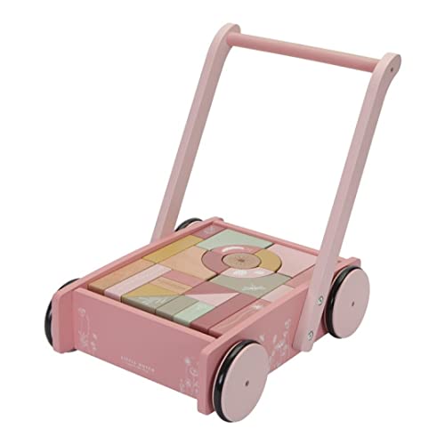 Little Dutch Laufwagen mit Bauklötzen (rosa) (rosa) von Little Dutch