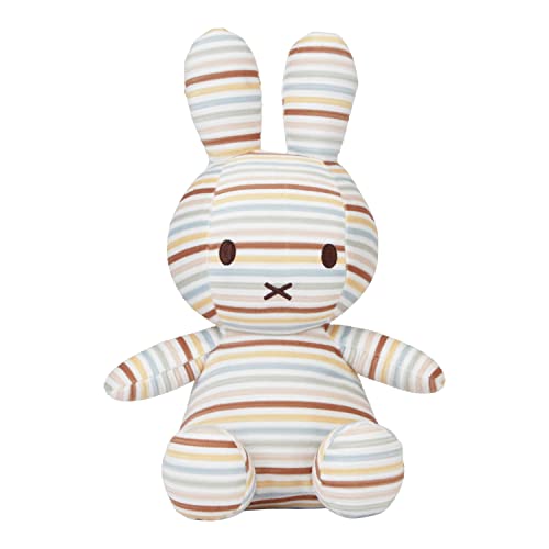 Little Dutch NIJN877 Kuscheltier/Stofftier Miffy - Vintage Sunny Stripes All Over (35 cm) von Little Dutch