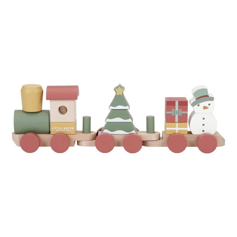 Little Dutch Stacking Train Christmas FSC von Little Dutch