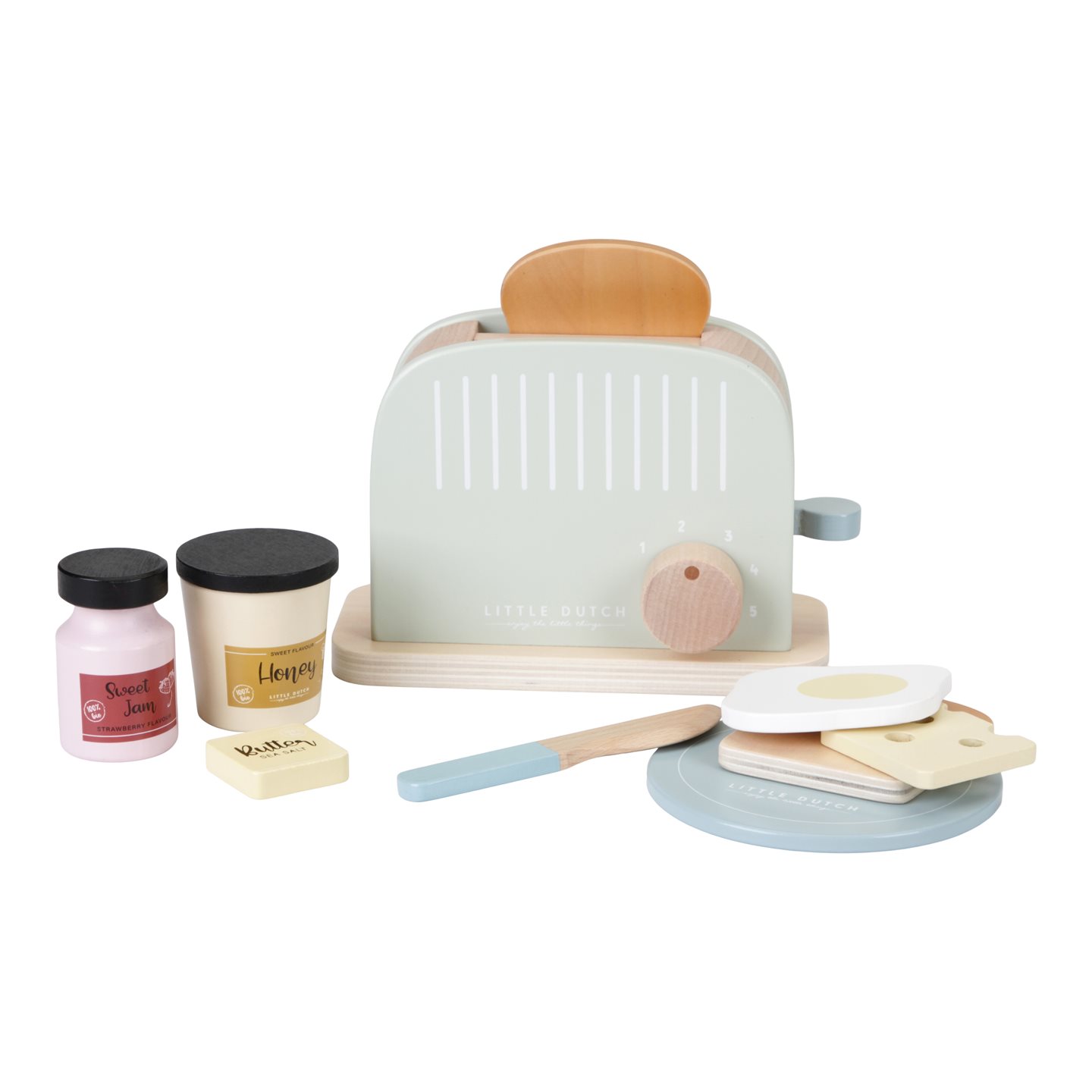 Little Dutch Wooden Toaster Set FSC von Little Dutch