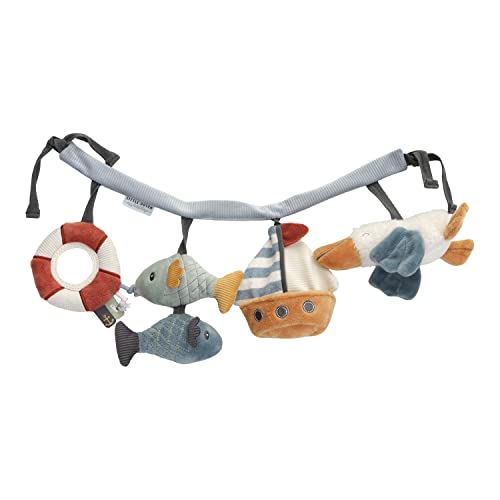 Tiamo Little Dutch 8611 Stoff Kinderwagenkette Spielzeug für Babyschale Sailors Bay / Matrosen Bucht, Blau Tiamo Little Dutch 8611 Stoff Kinderwagenkette Spielzeug für Babyschale Sailors Bay / Matrosen Bucht, Blau von Little Dutch