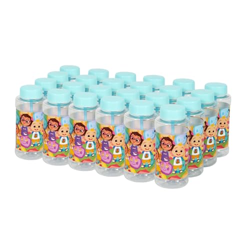 CoComelon Seifenblasen Partyspielzeug mit Zauberstab, 118 ml, 24 Stück von Little Kids