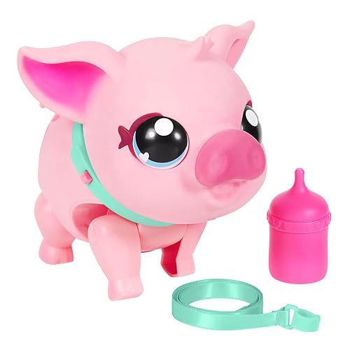 Little Live Pets - My Pet Pig, Soft and Jiggly Interactive Toy Pig That Walks, Dances and Nuzzles. 20+ Sounds & Reactions. Batteries Included. for Kids Ages 4+, Pink von Little Live Pets