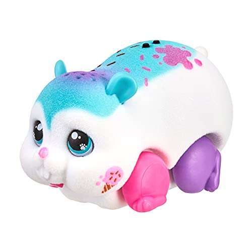 Little Live Pets 26370 Lil Single Pack: Sprinkz , Interactive Toy Scurries, Sounds, and Moves Like a Real Hamster. Soft Flocked. Batteries Included. for Kids 4+, Blue von Little Live Pets