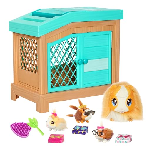 Little Live Pets – Mama Surprise | Interaktives Mama-Meerschweinchen mit Stall und 3 Überraschungsbabys. Über 20 Geräusche und Reaktionen, Spielmuster wiederholbar, 5 jahre / 60 monate von Little Live Pets